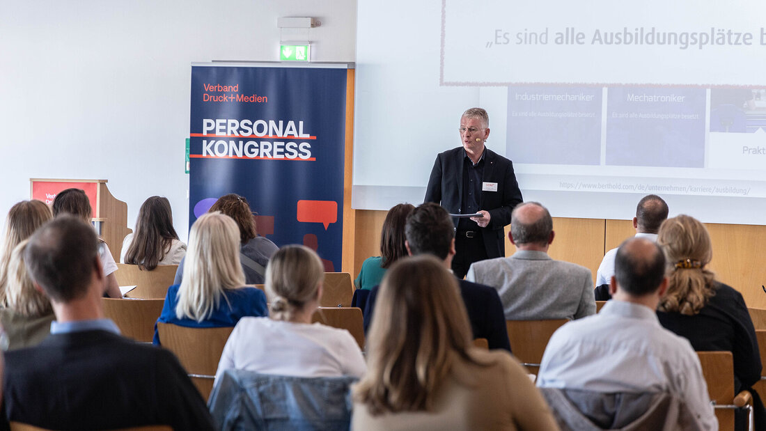 Ruediger Vogel beim VDM-Personalkongress.